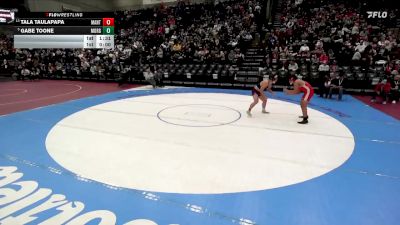 3A 215 lbs Quarterfinal - Gabe Toone, Morgan vs Tala Taulapapa, Manti