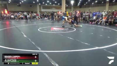 126 lbs Round 1 (6 Team) - JD Shattuck, Alabama Takedown vs Braden Carroll, Mississippi Mayhem