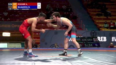57 kg Semifinal - Aliabbas Rzazade, AZE vs Beka Bujiashvili, GEO