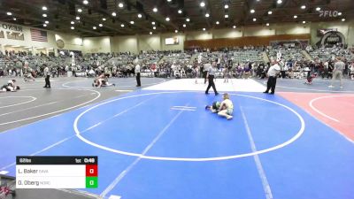 62 lbs Semifinal - Liam Baker, Savage House WC vs Owen Oberg, NorCal Elite