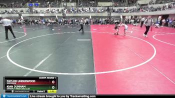 112 lbs Champ. Round 1 - Kian Dunham, Kimberly Wrestling Club vs Taylor Underwood, Wisconsin