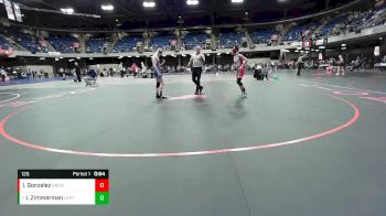 126 lbs Semifinal - Isaac Zimmerman, Lockport vs Izaiah Gonzalez, Bremen