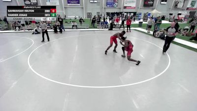 JR BOYS HARD LUCK - 155.6-156 Champ. Round 3 - Vander Jonas, CWC Thunder vs Sahmahjah Kelton, Coon Rapids Mat Bandits Wrestling Club