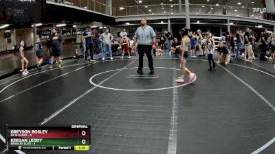 52 lbs Semis (4 Team) - Keegan Leddy, Brawler Elite vs Greyson Bosley, PA Alliance