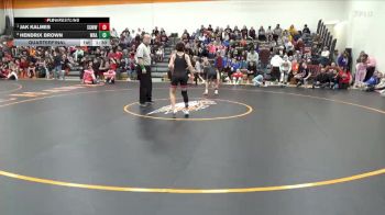 95 lbs Quarterfinal - Jak Kalmes, Springville Gold Medal Wrestli vs Hendrix Brown, Wrath