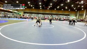 144 lbs Round Of 32 - Caden Cook, Faith Lutheran vs Lane Crawford, Cascade
