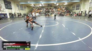 150 lbs Cons. Round 2 - Jayden Vincent, Huntington Beach vs Nathaniel Macalalad, Servite