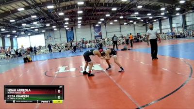 80 lbs Rd# 8- 12:30pm Saturday Final Pool - Reza Khademi, Florida Elite vs Noah Arreola, Rough House