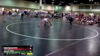 120 lbs Round 1 (16 Team) - Nolan West, Brevard FCA- Island Style vs Trayton Reuter, Owen Valley