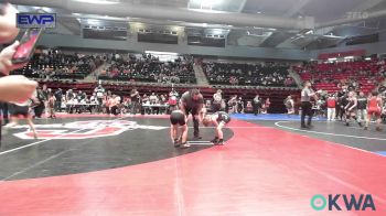 46 lbs Consi Of 16 #2 - Asher Slaton, Caney Valley Wrestling vs Hayden Gregory, Tulsa Blue T Panthers