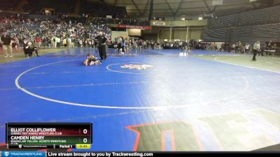 67 lbs Cons. Round 5 - Elliot Colliflower, Cheney Mat Hawks Wrestling Club vs Camden Henry, Enumclaw Yellow Jackets Wrestling Club