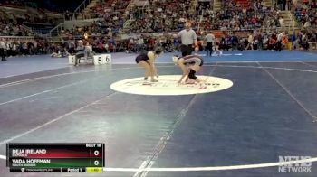 112 lbs Champ. Round 1 - Vada Hoffman, South Border vs Deja Ireland, Bismarck