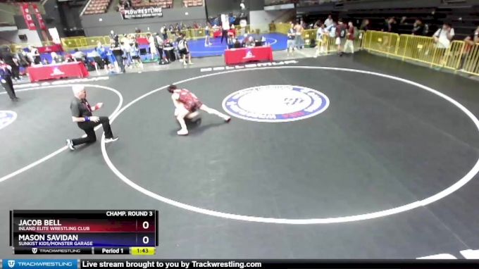 138 lbs Champ. Round 3 - Jacob Bell, Inland Elite Wrestling Club vs ...