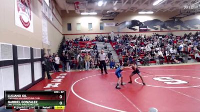 67 lbs Quarterfinal - Gabriel Gonzalez, Lake Stevens Wrestling Club vs Luciano Gil, Toppenish USA Wrestling Club