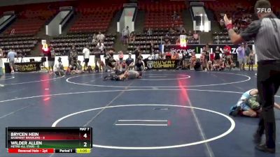 72 lbs Round 1 (6 Team) - Wilder Allen, Metro All Stars vs Brycen Hein, Basement Brawlers