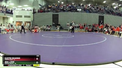 215 lbs Semis & 1st Wrestleback (8 Team) - Ben Lowe, Center Grove vs Austin Reading, Crown Point