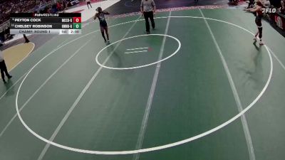 Champ. Round 1 - Peyton Cock, McCook Girls vs Chelsey Robinson, Omaha North Girls