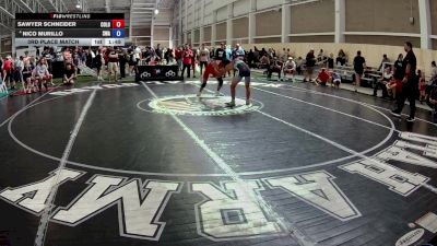 132 lbs 3rd Place Match - Sawyer Schneider, Colorado vs Nico Murillo, Sanderson Wrestling Academy
