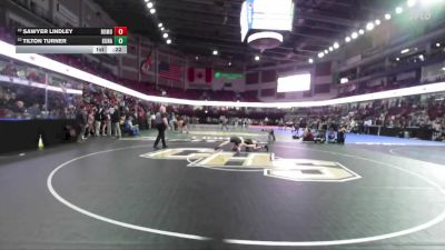 120 lbs Cons. Round 5 - Sawyer Lindley, Rocky Mountain vs Tilton Turner, Kuna