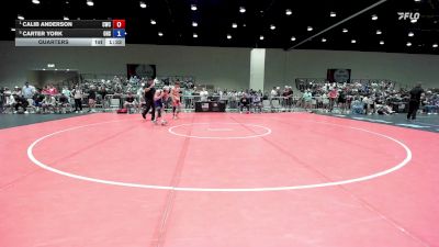 126 lbs Quarters - Calib Anderson, Cowboy Wrestling Club vs Carter York, Ozark High School