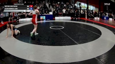 49kg Round 5 - Brynn Whitrow, Strathcona Wrestling Club vs Alexandria Lieu, Coast Wrestling Academy & Society