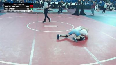 113 lbs Round Of 16 - Santino Gaglione, Cranston West vs Joey Maneen, Vergennes