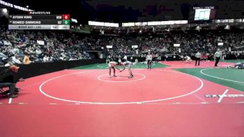 132 lbs Cons. Round 2 - Romeo Simmons, DEF2 vs Ayden King, WCWA