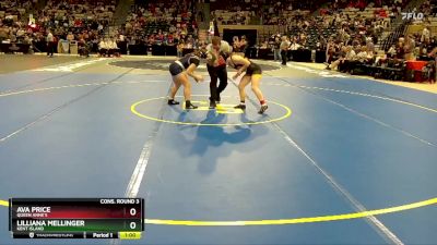 120 lbs Cons. Round 3 - Lilliana Mellinger, Kent Island vs Ava Price, Queen Anne`s