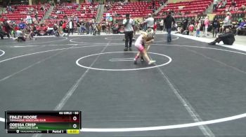 60 lbs Round 3 - Odessa Crisp, Pratt Wrestling Club vs Finley Moore, Tonganoxie Wrestling Club