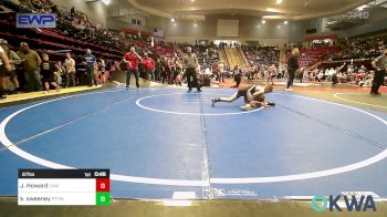 67 lbs Semifinal - Jamison Howard, Caney Valley Wrestling vs Kolby Sweeney, Perkins