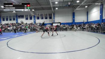 190 lbs 7th Place - Jack Reed, Carver vs Cole Bonner, Duxbury