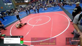 92 lbs Consolation - Cale Browning, Kingfisher vs Robert Salas, Standfast