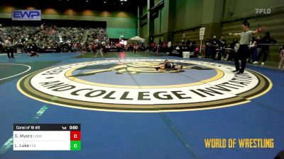 52 lbs Consi Of 16 #2 - Gabriel Myers, LV Bear Wrestling Club vs Lewis Luke, Fallon Country Boyz