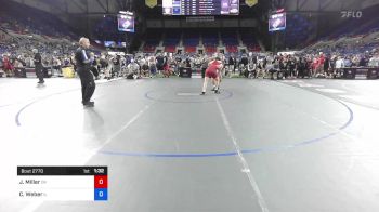 132 lbs Cons 16 #2 - Jake Miller, Oklahoma vs Carson Weber, Illinois