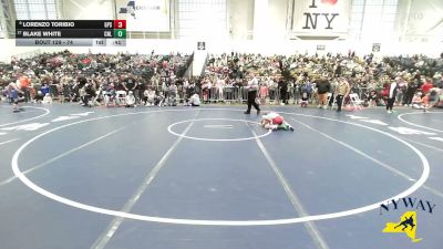 74 lbs Champ. Round 1 - Blake White, Club Not Listed vs Lorenzo Toribio, GPS