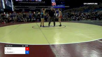 132 lbs Cons 32 #1 - Zoe Gress, New York vs Kaylen Escaloni, Kentucky