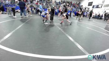 58 lbs Quarterfinal - Sawyer Ramirez, Tecumseh Youth Wrestling vs Tyde Begley, Choctaw Ironman Youth Wrestling