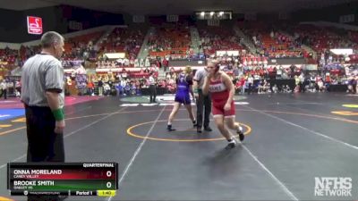 190 lbs Quarterfinal - Brooke Smith, Oakley HS vs Onna Moreland, Caney Valley