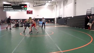 197 lbs Placement Matches (16 Team) - Zeus Esparza, Chabot College vs Deion Solis, Skyline College