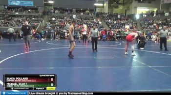 150 lbs Quarterfinal - Jaxon Pollard, Greater Heights Wrestling-AAA vs Michael Scott, Odessa Youth Wrestling Club