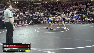 190 lbs Quarterfinal - Landon Fernandez, Don Bosco vs Dax Youngblut, Jesup