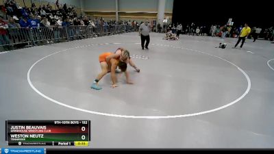 132 lbs Cons. Round 3 - Weston Neutz, Tennessee vs Justin Beauvais, Grindhouse Wrestling Club