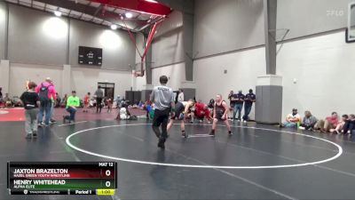 130 lbs Semifinal - Jaxton Brazelton, Hazel Green Youth Wrestling vs Henry Whitehead, Alpha Elite