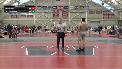 184 lbs Cons. Round 1 - Ky`ell Roper, Johnson & Wales (RI) vs Ryan Hsu, Worcester Polytechnic