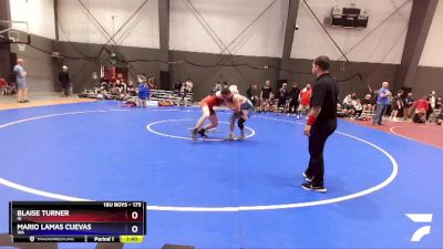 175 lbs Cons. Round 2 - Blaise Turner, ID vs Mario Lamas Cuevas, WA