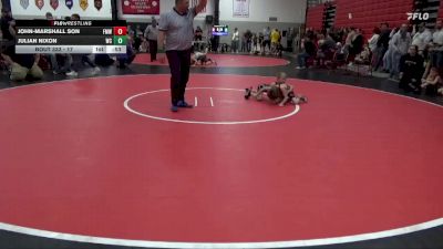 17 lbs Cons. Semi - John-Marshall Son, Fort Madison Wrestling vs Julian Nixon, Fort Madison Wrestling