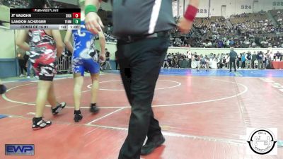 120 lbs Consi Of 16 #1 - Jt Vaughn, Skiatook Youth Wrestling vs Landon Achziger, Team Choctaw