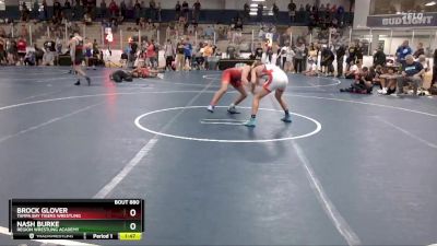 112 lbs Cons. Round 3 - Brock Glover, Tampa Bay Tigers Wrestling vs Nash Burke, Region Wrestling Academy