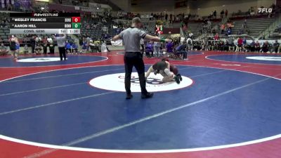 5A 106 lbs Cons. Semi - Aaron Hill, Benton vs Wesley Francis, Searcy