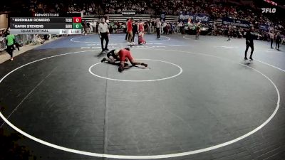 D 2 138 lbs Quarterfinal - Gavin Stevens, Sam Houston vs Brennan Romero, Teurlings Catholic